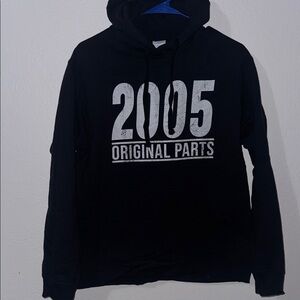 Black Hoodie with 2005 Original Parts Design